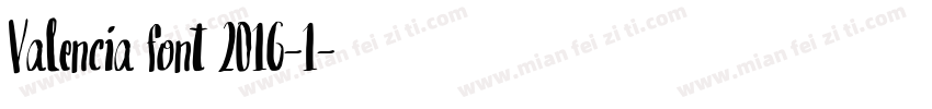 Valencia font 2016-1字体转换